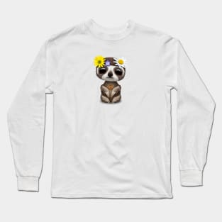 Cute Baby Sloth Hippie Long Sleeve T-Shirt